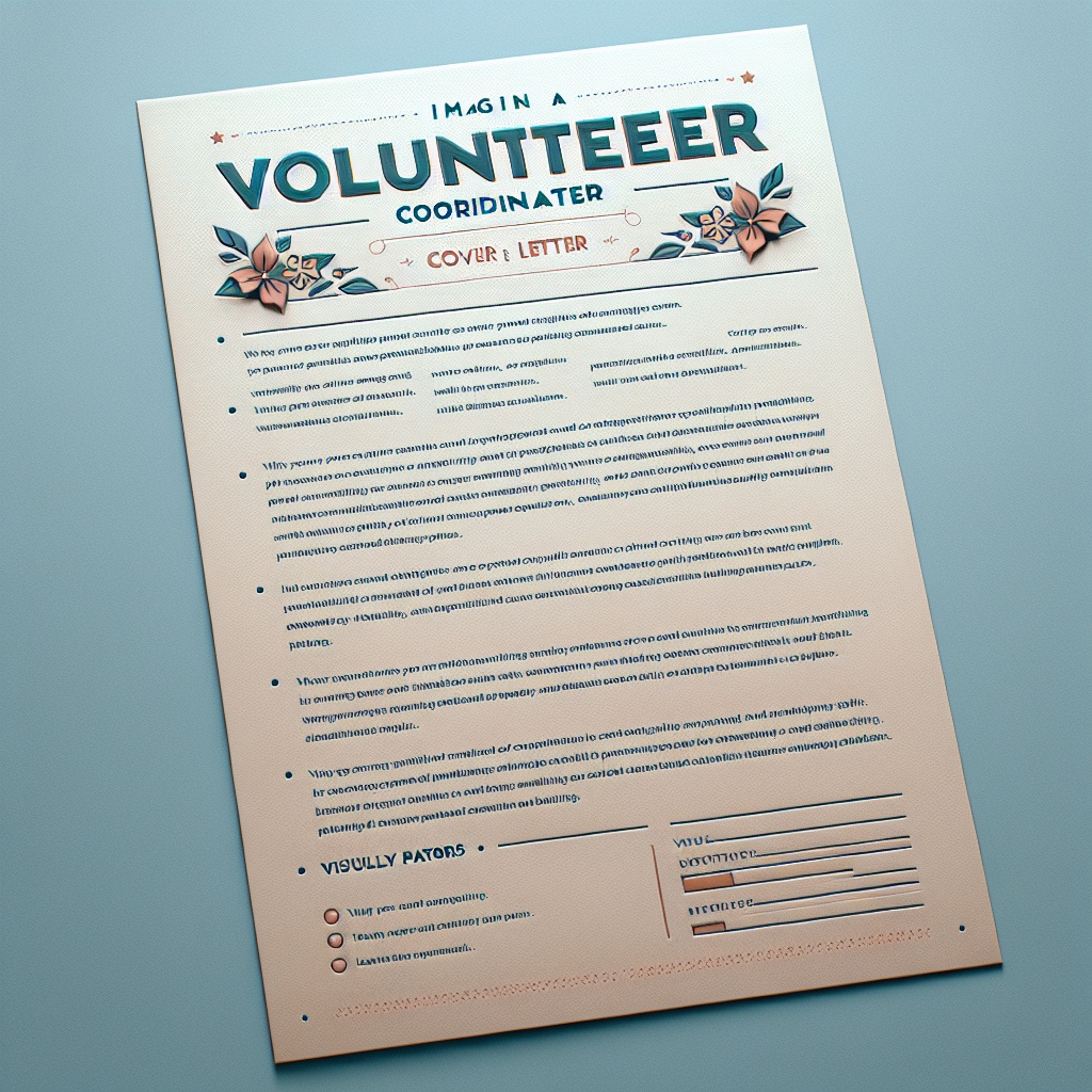 Volunteer Coordinator Cover Letter Generator